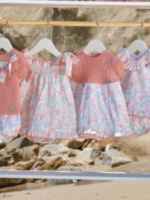 Vestido salmón corales